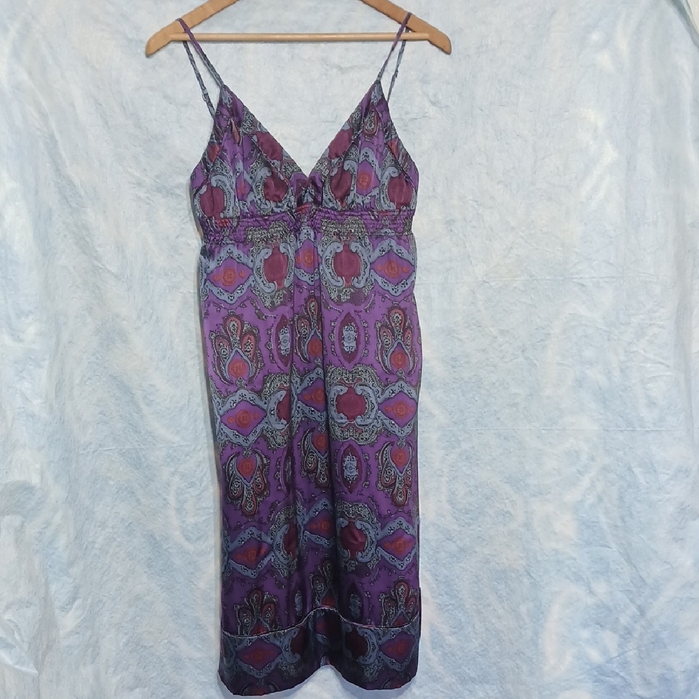 Banana Republic Womens Deep Purple Slip Dress Sz 4
